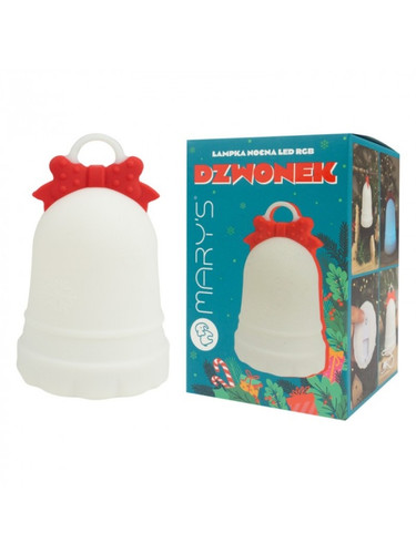 MARY'S LED Bell Night Light with RGB, White