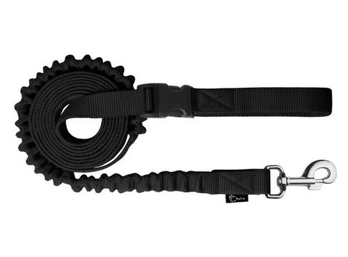 CHABA Jogging Dog Leash Bungee Leash 16, black