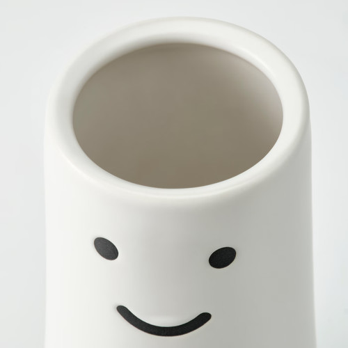 FRÖVÄXT Vase, white, 20 cm
