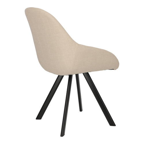 Chair Nels, beige/black legs