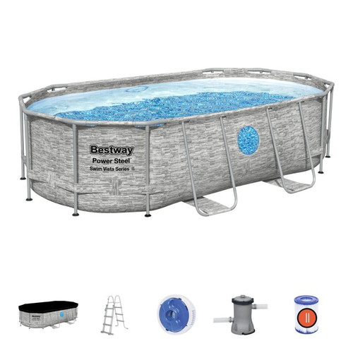 Bestway Frame Pool Power Steel Swim Vista Series II 427x250x100 cm