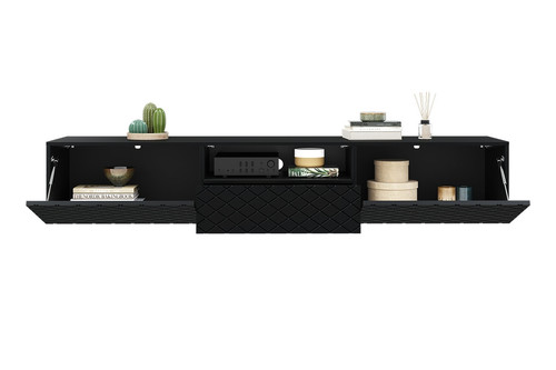 Wall-Mounted TV Cabinet Scalia, matt black