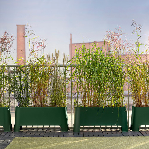 ASPAREN Planter, green outdoor, 89x38 cm