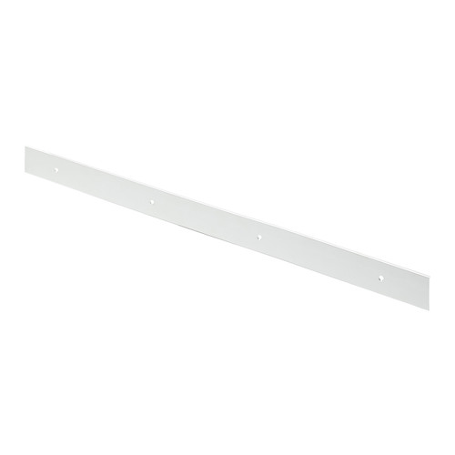 GoodHome Kitchen Worktop Skirting Board, square, 38 mm, silver