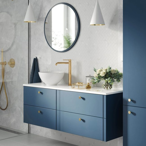 Omnires Basin Tap Preston, high, gold
