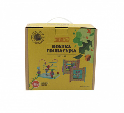 Wooden Activity Cube Educational Toy Pastel 3+