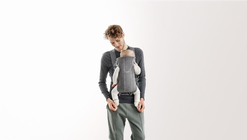 BABYBJÖRN - Baby Carrier MINI 3D Jersey, Dark Grey 0-12m