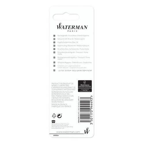 Waterman Ballpoint Refill Blue M