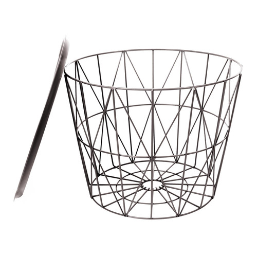 Tray Table Basket Avignon, dark beige