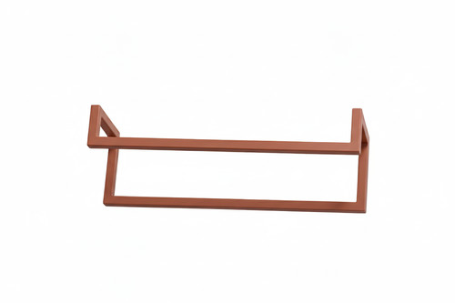 Double Wall-Mounted Towel Rail, terracotta