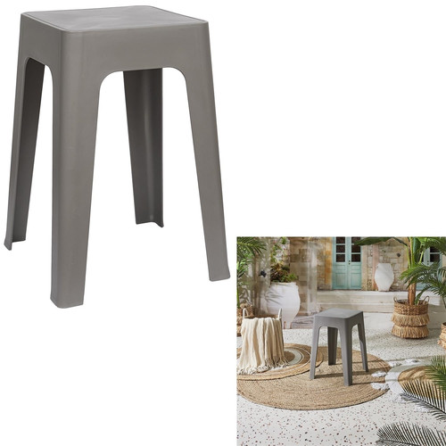 Stool Spectra, plastic, grey