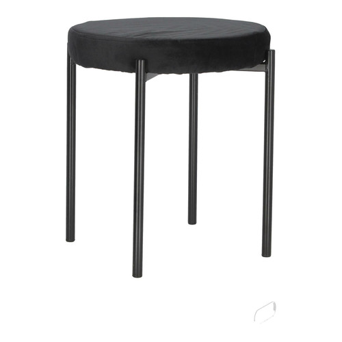 Stool Madonna, velvet, black