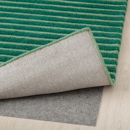 TÅGSPÅR Rug, high pile, green, 200x300 cm