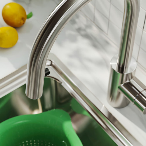 SALLSJÖN Kitchen mixer tap pull out, stainless steel colour
