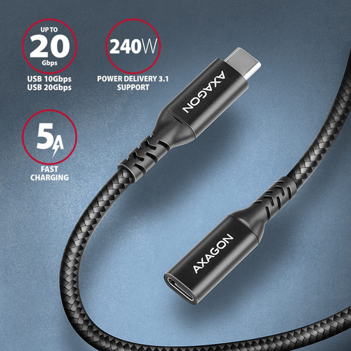 AXAGON USB Cable BUCM32-CF15AB extension cable Gen2 USB-C USB-C