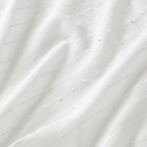 MATILDA Sheer curtains, 1 pair, white/with heading tape, 145x250 cm