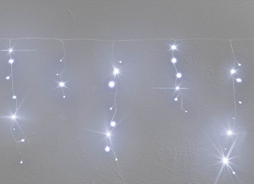 Christmas Lights LED 100L 4.8 m flash, cool white/transparent, in-/outdoor