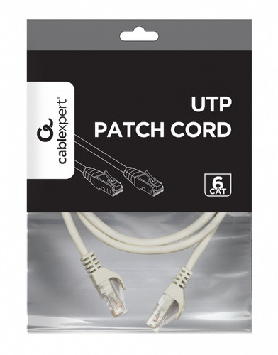 Gembird Patch Cord UTP Cat6 2m, grey