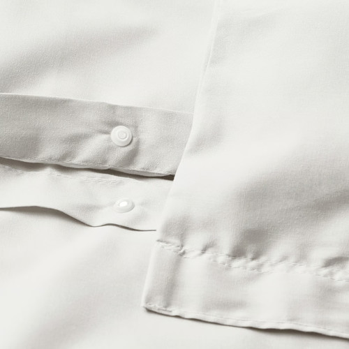PILTANDVINGE Duvet cover and 2 pillowcases, white, 200x200/50x60 cm