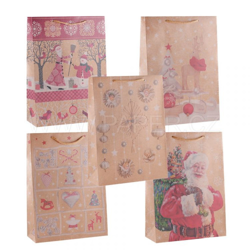Decorative Christmas Gift Bag, Eco-Friendly, 29x40 cm, set
