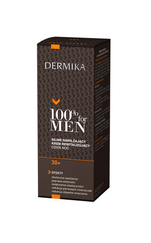 Dermika 100% for Men 30+ Moisturizing Revitalizing Day & Night Cream 50ml
