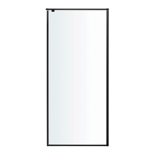 GoodHome Shower Wall Panel Ezili 80 cm, black/transparent