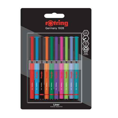 Rotring Liner Feltliner Set 0.4mm 10pcs