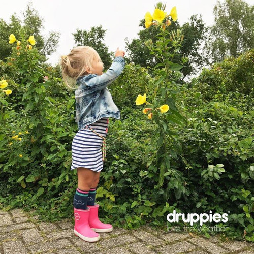 Druppies Rainboots Wellies for Kids Fashion Boot Size 22, pink