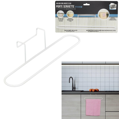 Metal Towel/Dishcloth Hanger, white