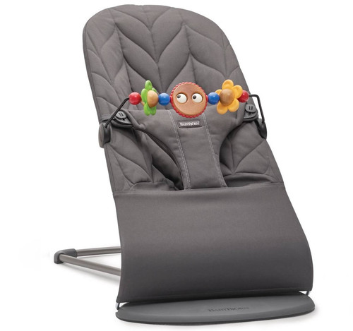 BABYBJÖRN Bouncer Bliss Woven - Anthracite + Toy