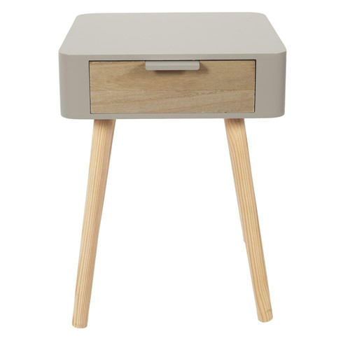 Nightstand Bedside Table Padano, grey