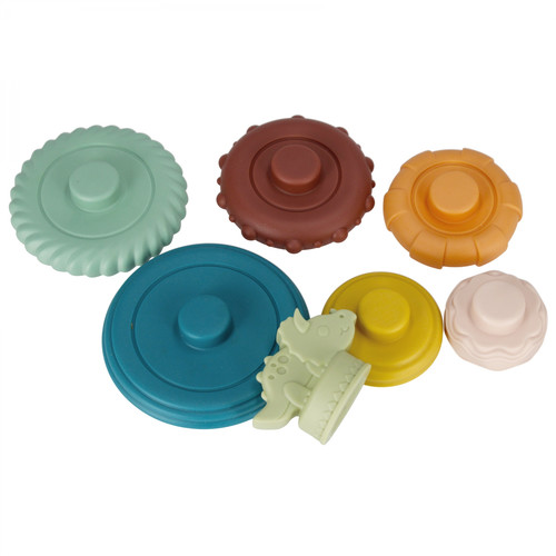 Bam Bam Stacking Tower Rings Pastel 6m+