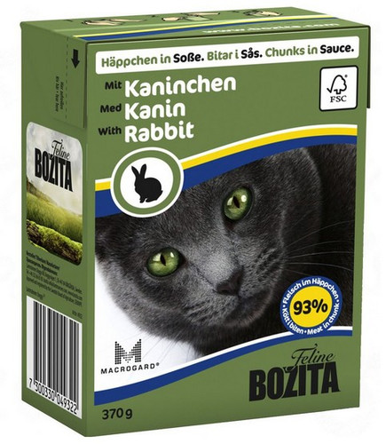 Bozita with Rabbit in Sauce Cat Wet Food 370g