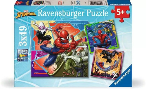 Ravensburger Children's Puzzle 3x49 pieces Spiderman 5+