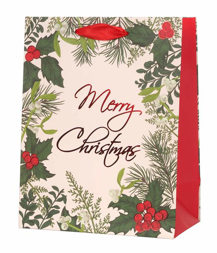 Decorative Christmas Gift Bag, Mixed Designs, 33x46 cm, set