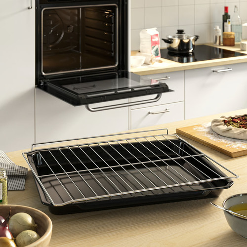LAGAN Oven, stainless steel colour