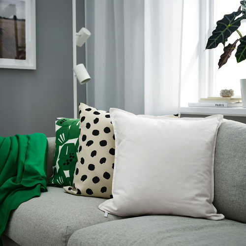 GURLI Cushion cover, white, 50x50 cm