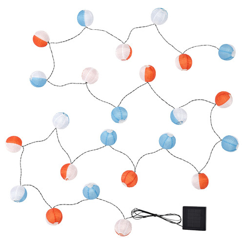 SOLVINDEN LED lighting chain with 24 lights, outdoor solar-powered/globe multicolour