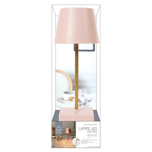 Table Bedside Lamp Blanca LED, touch control, pink