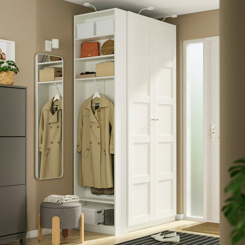 PAX Add-on end-unit, white, 20x58x236 cm