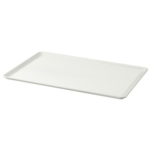 VÄLVÅRDAD Dish drainer, white/galvanised, 52x35 cm