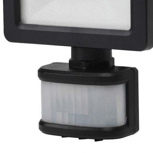 GoodHome Floodlight Lucan, motion sensor, 10 W, black