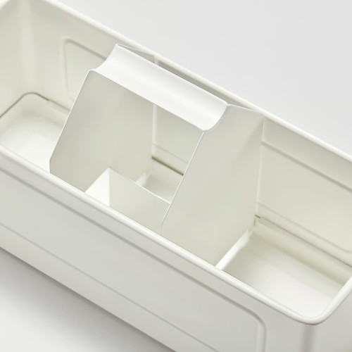 VÄLVÅRDAD Organiser, white, 22.5x9x12.5 cm