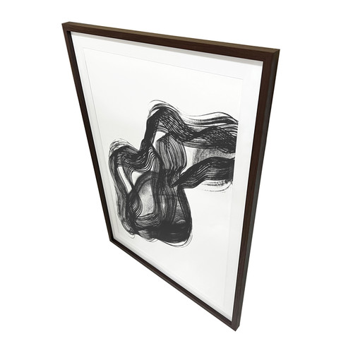 GoodHome Picture Frame Islande 70 x 100 cm, walnut