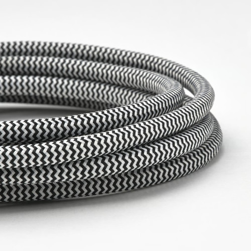 RUNDHULT USB-C to USB-C, black/white, 1.5 m/100 W