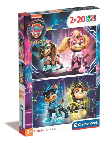 Clementoni Children's Puzzle Paw Patrol The Mighty Movie 2x20 3+