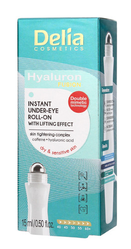 Delia Cosmetics Hyaluron Fusion 50+ Instant Under-Eye Roll-on with Lifting Effect 15ml