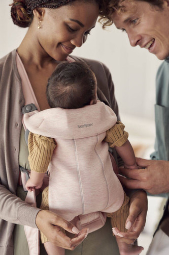 BABYBJÖRN Baby Carrier MINI 3D Jersey, Light pink
