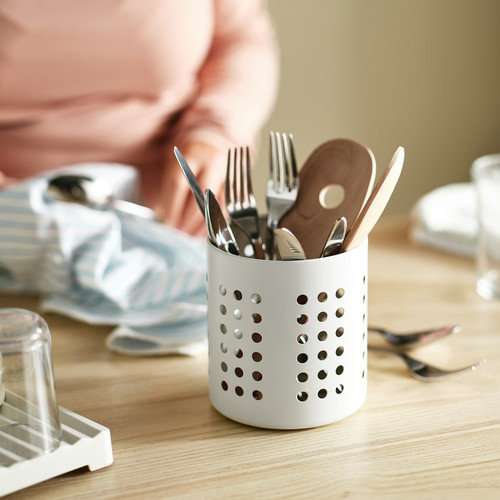 ORDNING Cutlery stand, white, 13.5 cm