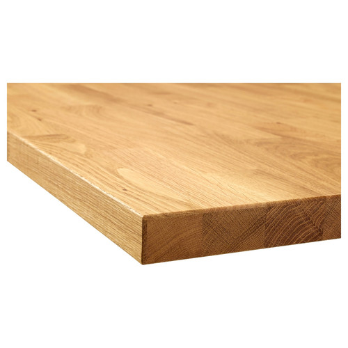 KARLBY Worktop, oak/veneer,  63.5x246 cm